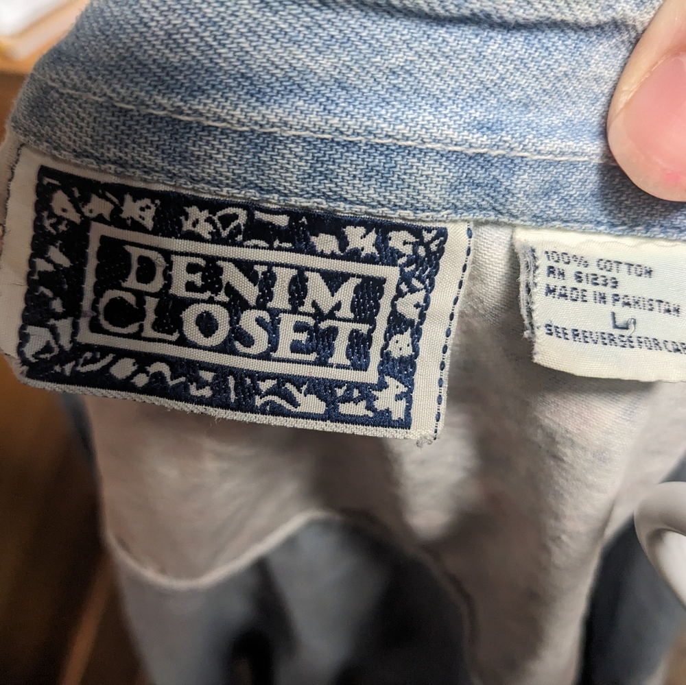 Denim patchwork button up - Picture 3 of 3